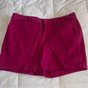 VACATION VIBES St. John’s Bay Magenta Chino Shorts size 12